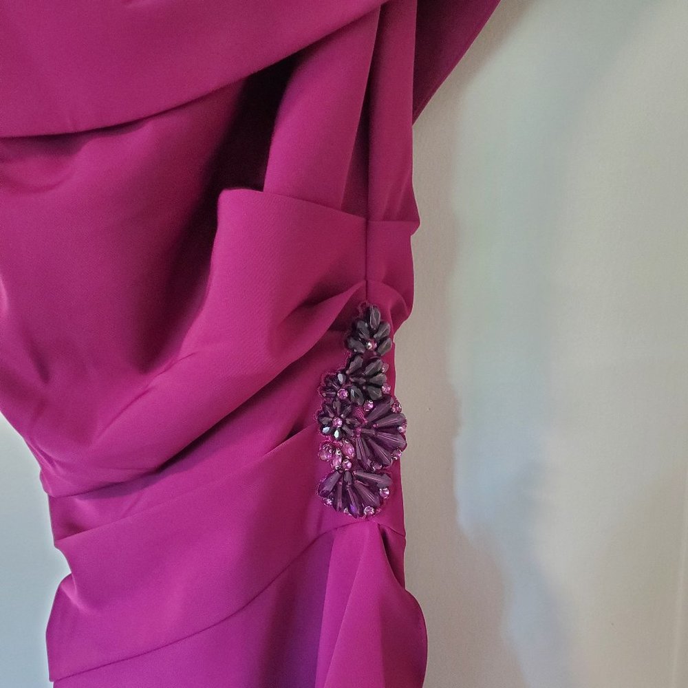 Adrianna Papell, size 12 with tags. Lined, off the shoulder gown. - Picture 1 of 6